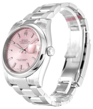 Datejust Pink Dial 116200 Perspective View