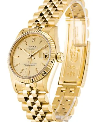 Datejust Mid-Size Champagne Dial 68278 Perspective View