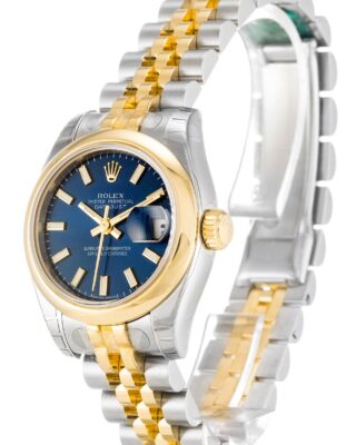 Lady-Datejust Blue Dial 179163 Perspective View