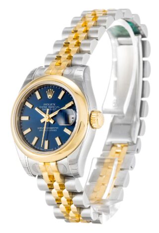Lady-Datejust Blue Dial 179163 Perspective View