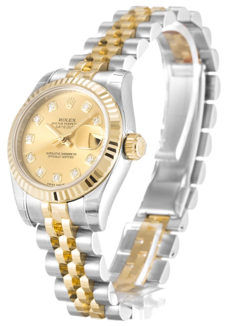Lady-Datejust Champagne Dial 179173-2 Perspective View