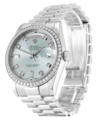 Day-Date Blue Dial 118346 Perspective View