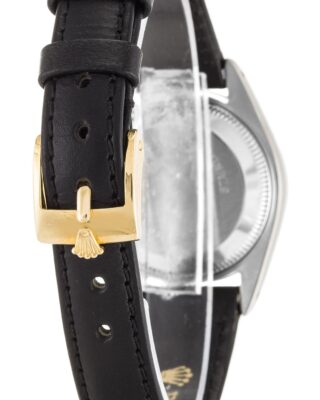 Lady-Datejust White Dial 69173 Leather Angle Detail