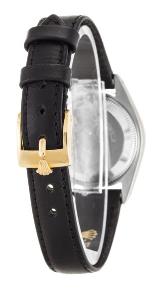 Lady-Datejust White Dial 69173 Leather Angle Detail