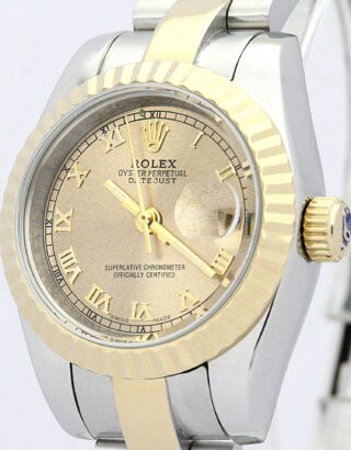 Lady-Datejust Yellow Gold Dial 179163 Perspective View