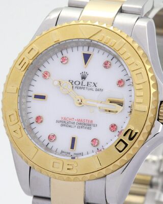 Yacht-Master White Dial 16623 Angle Detail