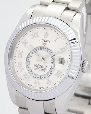 Sky-Dweller White Dial 326938 Angle Detail
