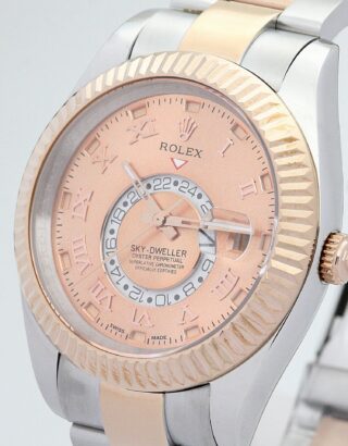 Sky-Dweller Champagne Dial 326938-3 Angle Detail