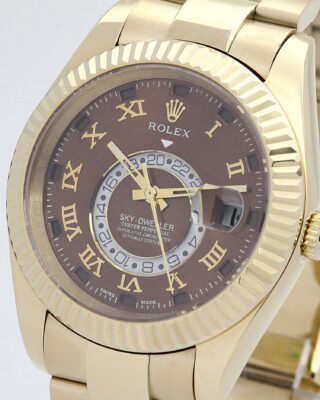 Sky-Dweller Brown Dial 326938 Angle Detail