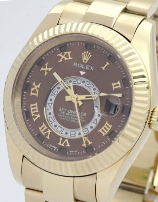 Sky-Dweller Brown Dial 326938 Angle Detail