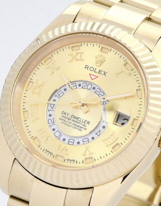 Sky-Dweller Champagne Dial 326938 Angle Detail
