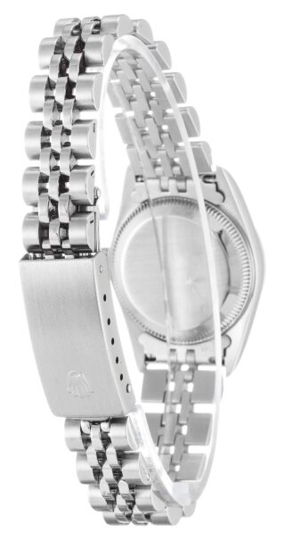 Oyster Perpetual Lady Silver Dial 67194 Angle Detail