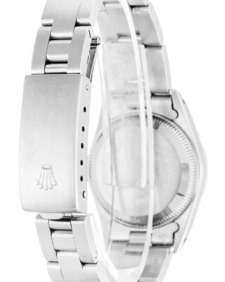 Oyster Perpetual Lady Silver Dial 67180 Angle Detail