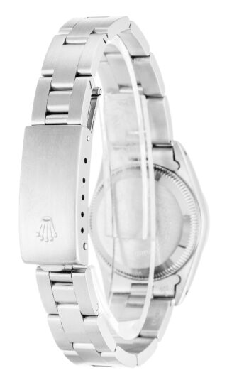 Oyster Perpetual Lady Silver Dial 67180 Angle Detail
