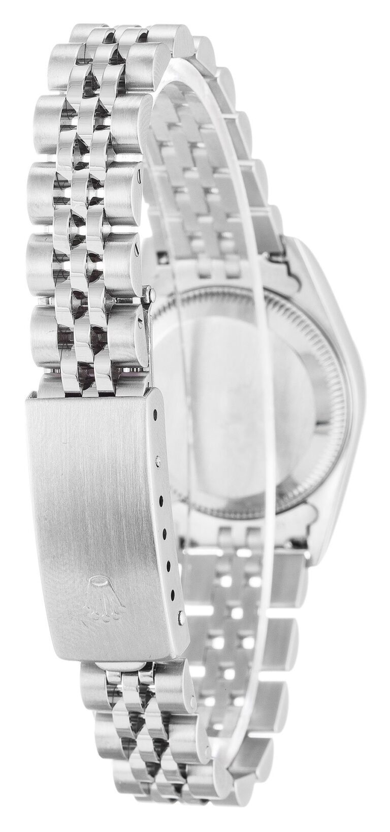 Oyster Perpetual Lady Silver Dial 76094 Angle Detail