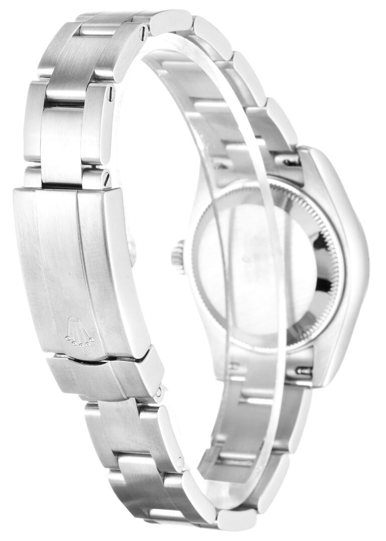 Oyster Perpetual Lady Black Dial 176200 Angle Detail