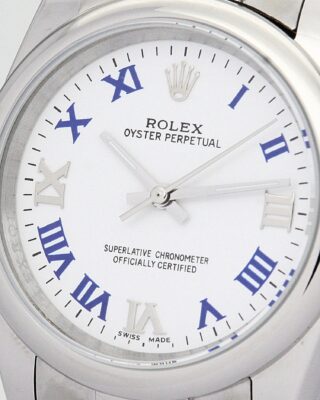 Oyster Perpetual Lady White Dial 177200 Angle Detail
