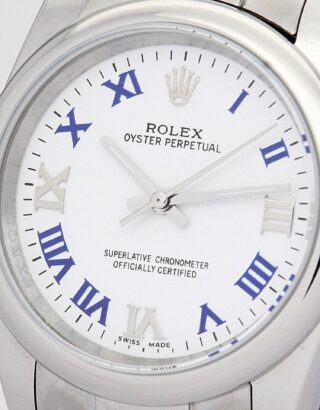 Oyster Perpetual Lady White Dial 177200 Angle Detail