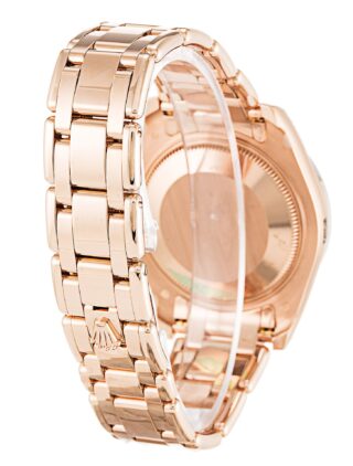 Pearlmaster Mother of Pearl Dial 81285 Close-Up Focus