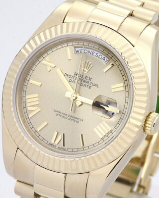 Day-Date II Gold Dial 218238 Angle Detail