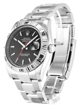 Datejust Turn-O-Graph Grey Dial 116264-2 Perspective View