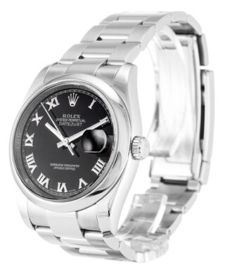 Datejust Black Dial 116200 Perspective View