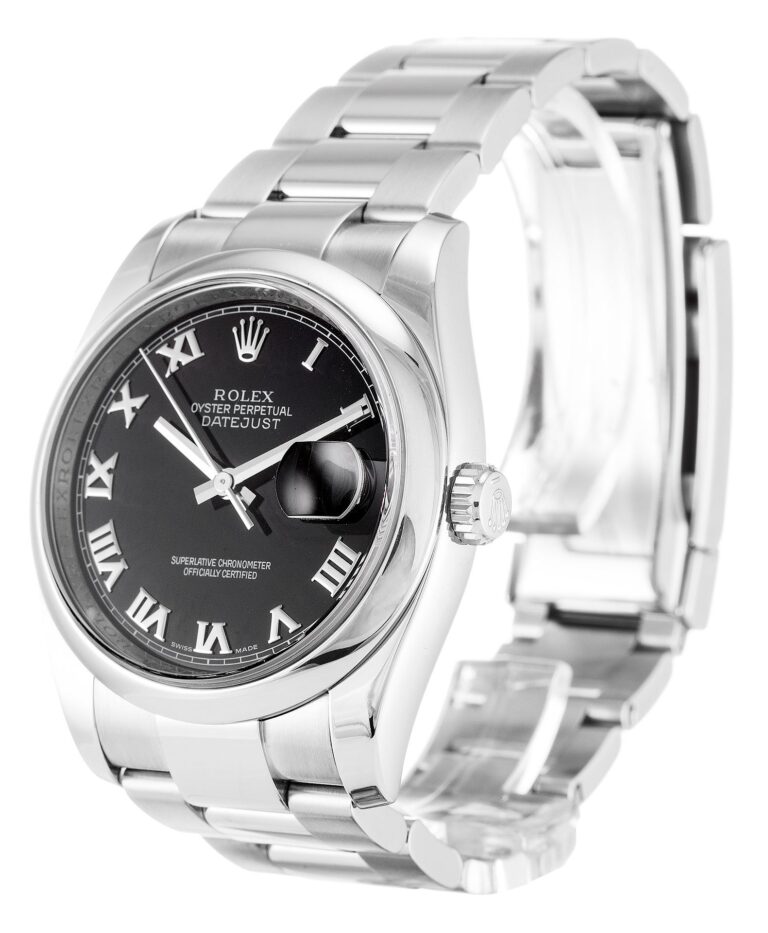 Datejust Black Dial 116200 Perspective View