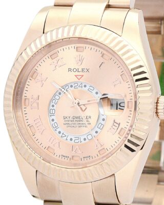 Sky-Dweller Champagne Dial 326938-2 Angle Detail
