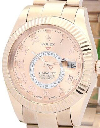 Sky-Dweller Champagne Dial 326938-2 Angle Detail