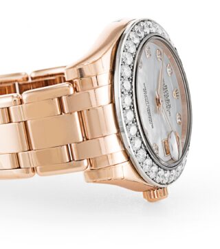 Pearlmaster Mother of Pearl Dial 81285 Angle Detail