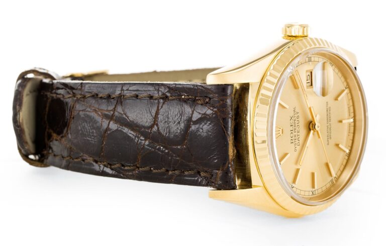 Datejust Champagne Dial 16238 Angle Detail