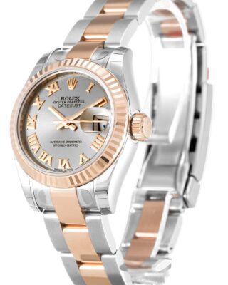 Lady-Datejust Rhodium Dial 179171 Perspective View