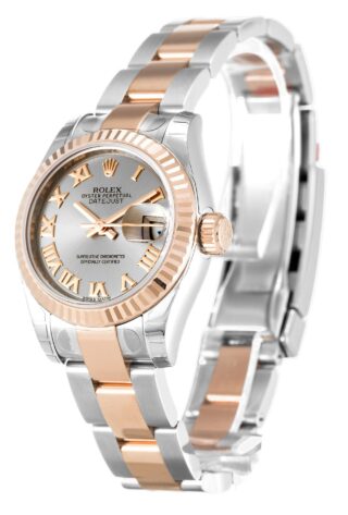 Lady-Datejust Rhodium Dial 179171 Perspective View