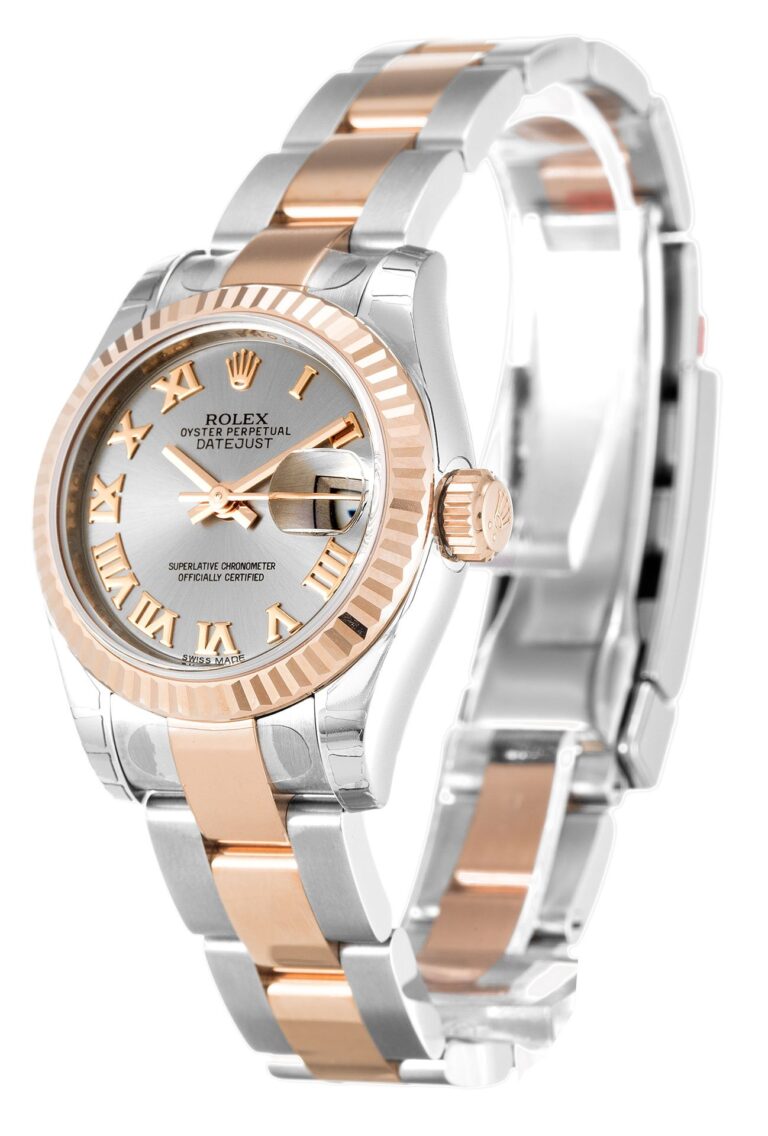 Lady-Datejust Rhodium Dial 179171 Perspective View