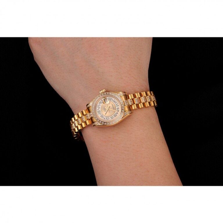 Superclone Datejust Gold Dial 1453953 Alternate Angle
