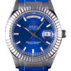 Swiss Fake Rolex Day-Date 35mm Blue Dial 621490