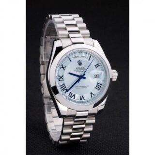 Day-Date White Dial RL197 Close-Up Focus