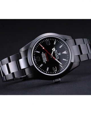 Explorer Black Dial 622549 Close-Up Focus