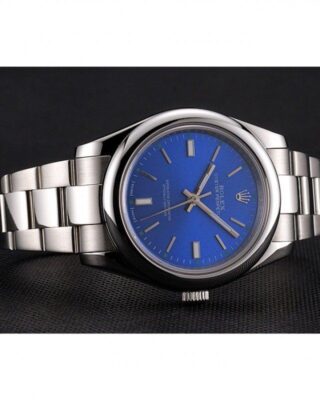 Oyster Perpetual Date Blue Dial REP016835 Close-Up Focus