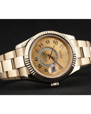 Sky-Dweller Gold Dial 80243 Close-Up Focus