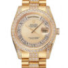 Swiss Fake Rolex Day-Date 37mm Gold Dial 1453954