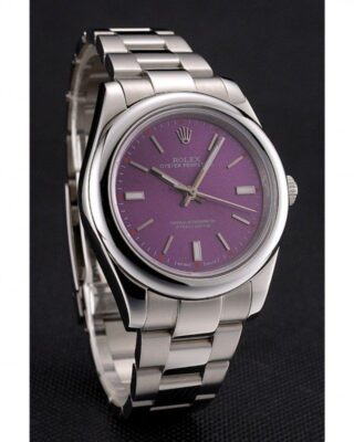 Oyster Perpetual Date Purple Dial REP016834 Angle Detail