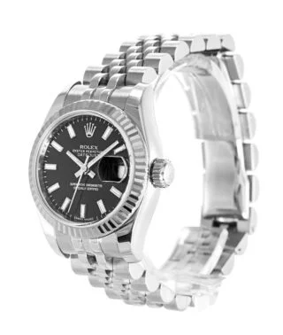 Datejust Black Dial 179174 Perspective View