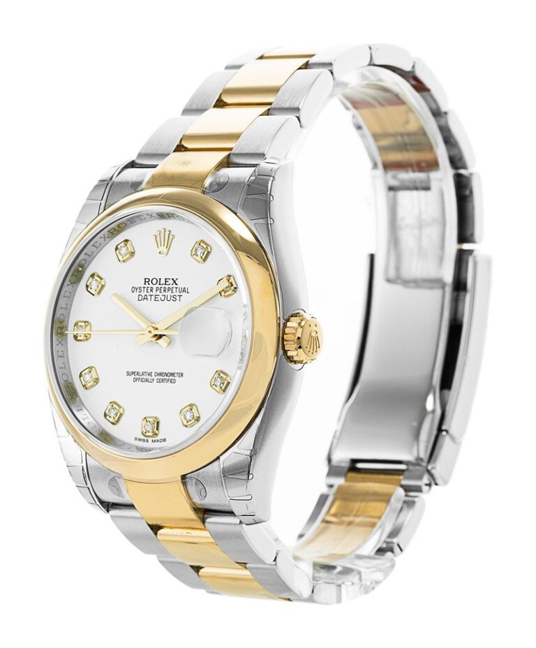 Datejust White Dial 116203 Perspective View
