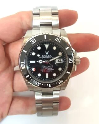 Submariner Black Dial 116610LN Perspective View