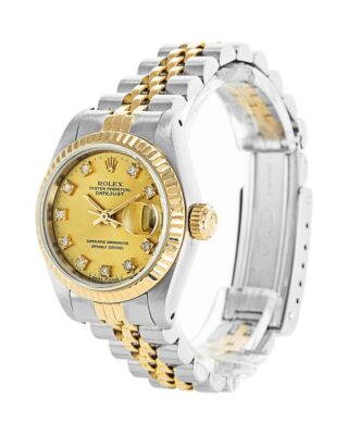 Datejust Gold Dial 69173-2 Perspective View