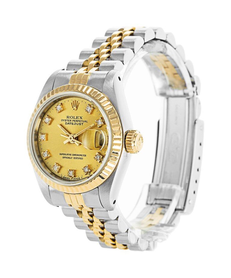 Datejust Gold Dial 69173-2 Perspective View