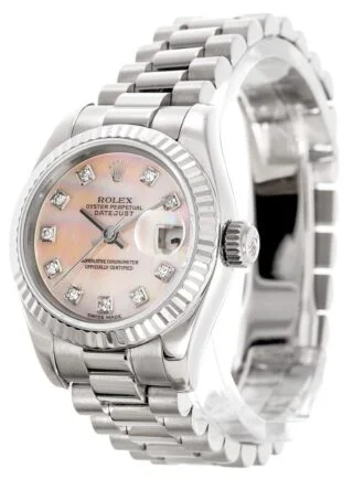 Datejust Mother of Pearl Dial 179179 Perspective View