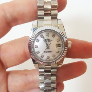 Datejust Mother of Pearl Dial 179179 Close-Up Focus