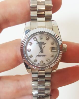 Datejust Mother of Pearl Dial 179179 Close-Up Focus